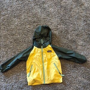 Patagonia Two-Tone Hooded Jacket - Yellow and Green
